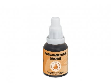 airbrush barva tekuta food colours orange 20 ml oranzova1