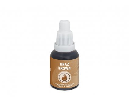 airbrush barva tekuta food colours brown 20 ml hneda1