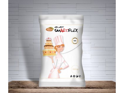 smartflex velvet mandle 0 25 kg potahovaci a modelovaci hmota na dorty
