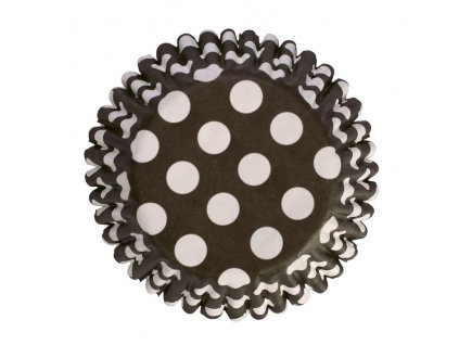 culpitt kosicky na muffiny cerne s bilymi puntiky 54 ks 1