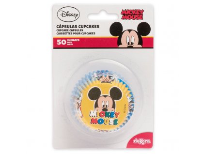 kosicky na muffiny modro zlute mickey mouse 50 ks 2
