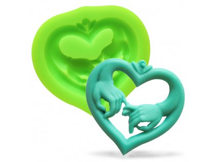 Silikonová formička srdce
