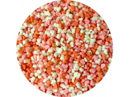 cukrova srdicka 3d ruzova cervena a bila 50 g