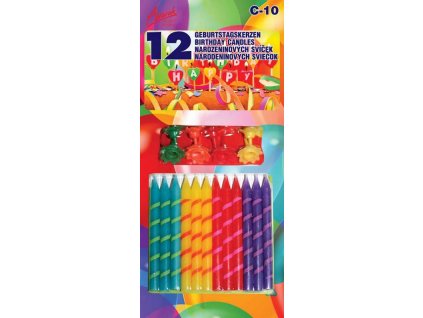 Dortové svíčky s pruhem