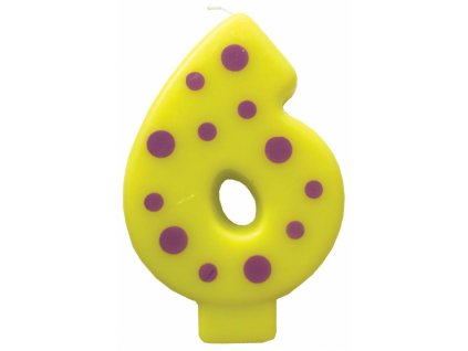 narozeninova svicka ve tvaru cisla 6 c c37 20160520091545669905271