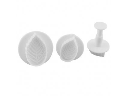 fp 012 veined rose leaf plunger cutter set