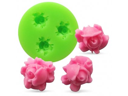 Silikonová formička tři mini růžičky