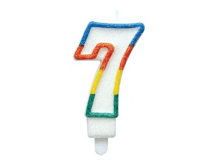 c77 narozeninova dortova svicka ve tvaru cisla 7