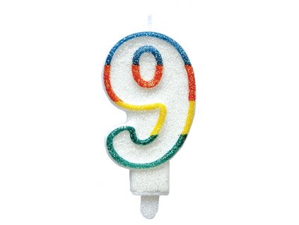 c79 narozeninova dortova svicka ve tvaru cisla 9