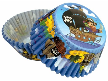 formicky na muffiny a cupcakes 50ks s motivem piratu 202109201644091329722020