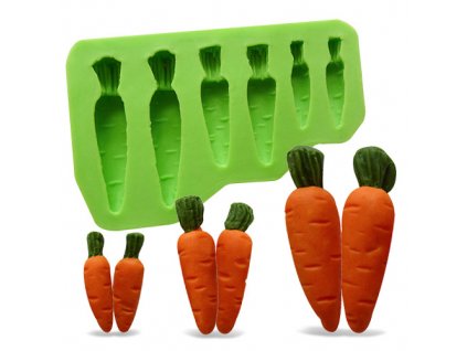 Silikonová formička mrkve