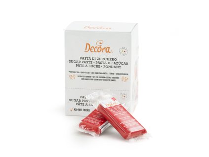 Potahovací hmota Decora červená - 100g