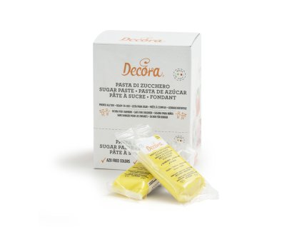 Potahovací hmota Decora žlutá - 100g