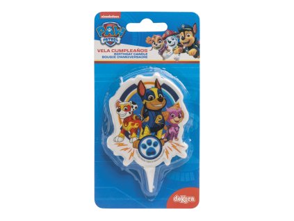 346226 DISPLAY 12 VELAS 2D PAW PATROL 7CM 3