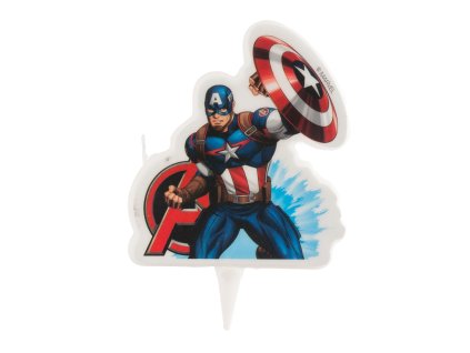 346185 DISPLAY 12 VELAS 2D AVENGERS CAP. AMERICA 75CM 1