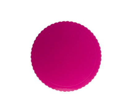540241 PLATO REDONDO PARA TARTA ONDULADO ROSA 3 MM 25 CM 1