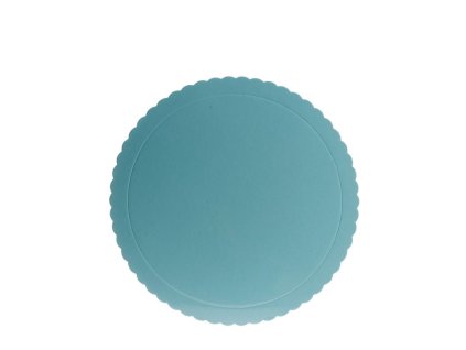 540238 PLATO REDONDO PARA TARTA ONDULADO AZUL 3 MM 25 CM 1