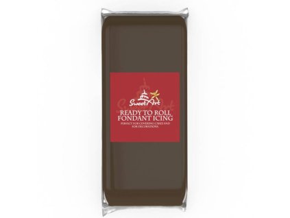 sweetart potahovaci a modelovaci hmota vanilkova brown 1 kg