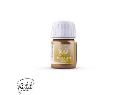 tekuta metalicka barva fractal antique gold 30 ml