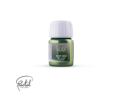 tekuta metalicka barva fractal olive gold 30 ml