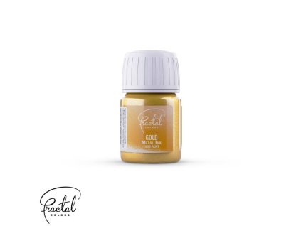 tekuta metalicka barva fractal gold 30 ml