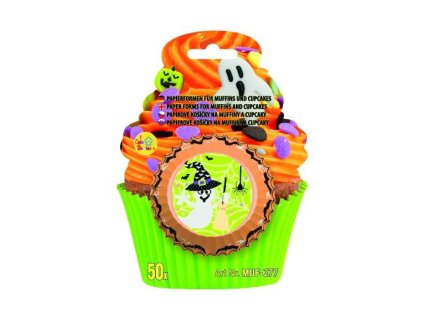 alvarak kosicky na muffiny halloweenske s duchem 50 ks