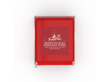 sweetart potahovaci a modelovaci hmota vanilkova red 250 g