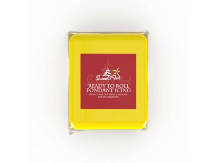 sweetart potahovaci a modelovaci hmota vanilkova yellow 250 g