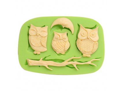 7ES 0108 Night Owls Series Silicone Molds Fondant Mould for cake decorating