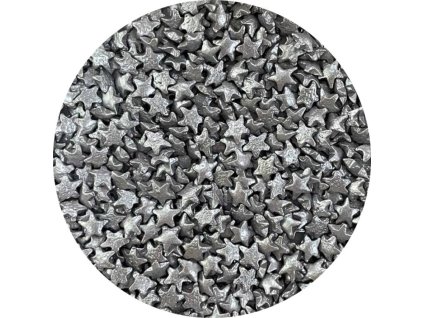 4cake cukrove hvezdicky stribrne 60 g
