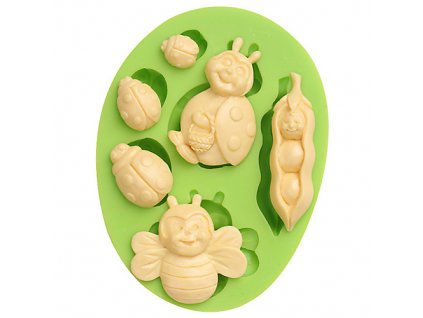 7ES 0212 Insect Series Silicone Molds Fondant Mould for cake decorating