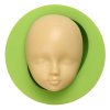 ES 1607 1Baby Doll Head Face Silicone Flexible Mold Clay Cake Soap