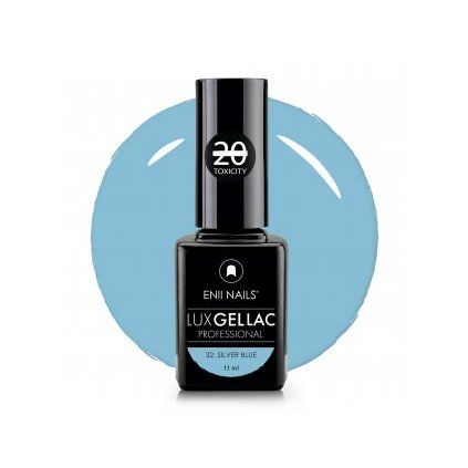 lux gel lac 32 silver blue