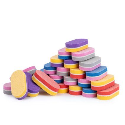 mini penovy pilnik na nehty buffer 100 180 mix barev