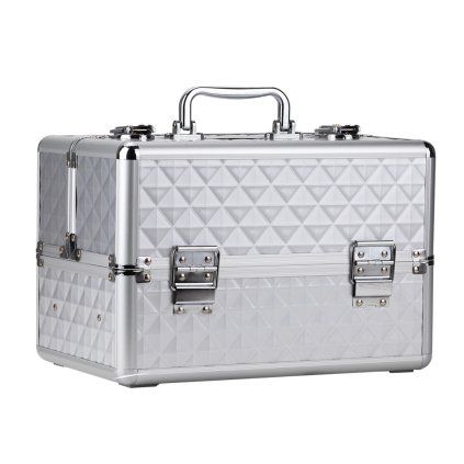 kosmeticky kufrik diamond 3d bily m 1