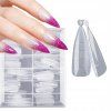dualni formy sablony na polygel box 120 ks mandle 2