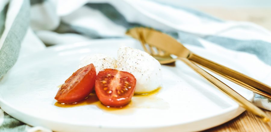 Rajčata s mozzarellou light