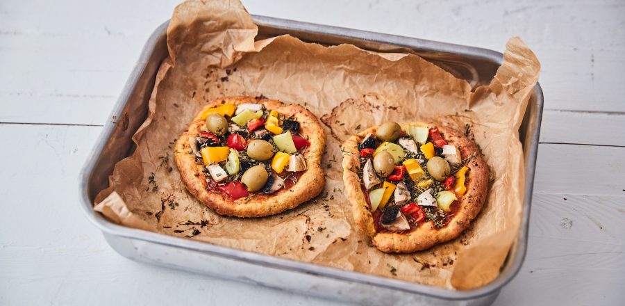 Pizza z KetoMix houstiček