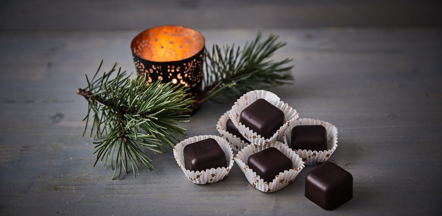 Čokoládové bonbóny s oříšky