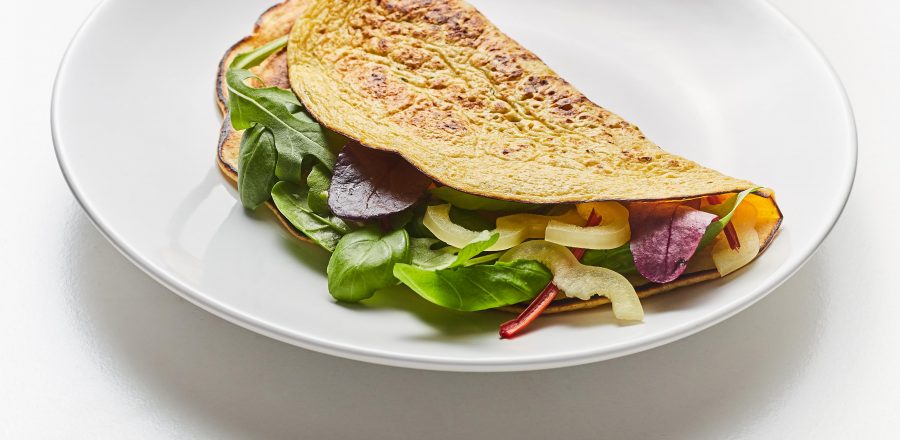 Omeleta se špenátem