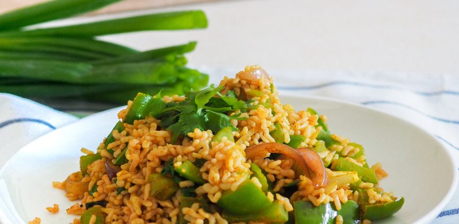 Konjakové rizoto na kari