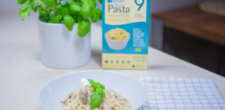 Konjakové tagliatelle KetoMix se žampióny