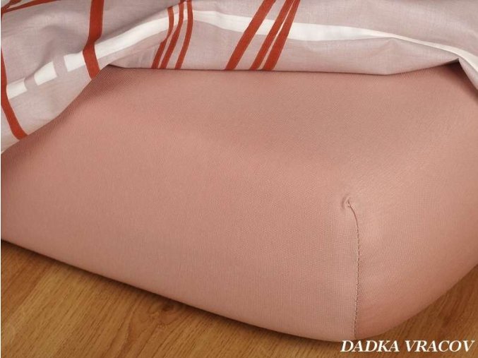 Jersey prostěradlo béžové