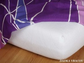 Froté prostěradlo bílé