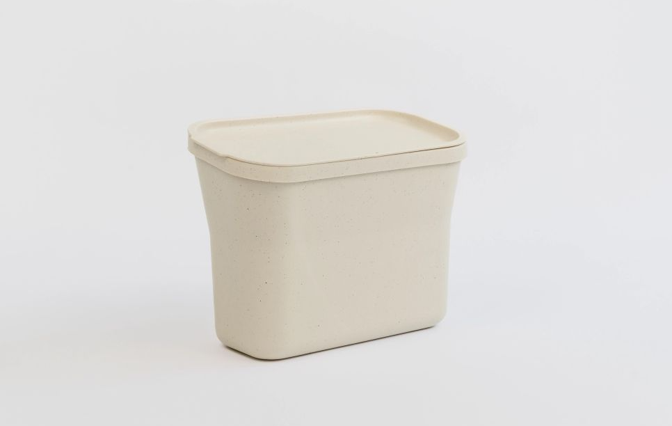 Závesný kôš na bioodpad slonová kosť