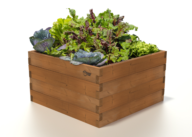 Vyvýšený záhradný záhon thermo borovica