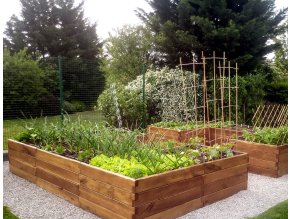 Vyvýšený záhon GROW CUBE thermo borovica U-shape