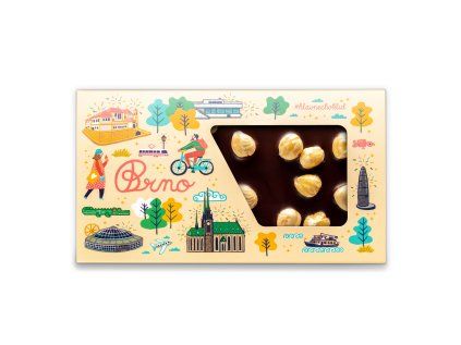 Brno | 59% Dark chocolate with hazelnuts