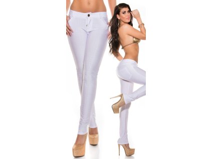 Kalhoty s puntíky Bílé (Velikost XL)