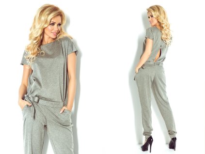 Dámský overal Izzie šedý (Velikost XXL)